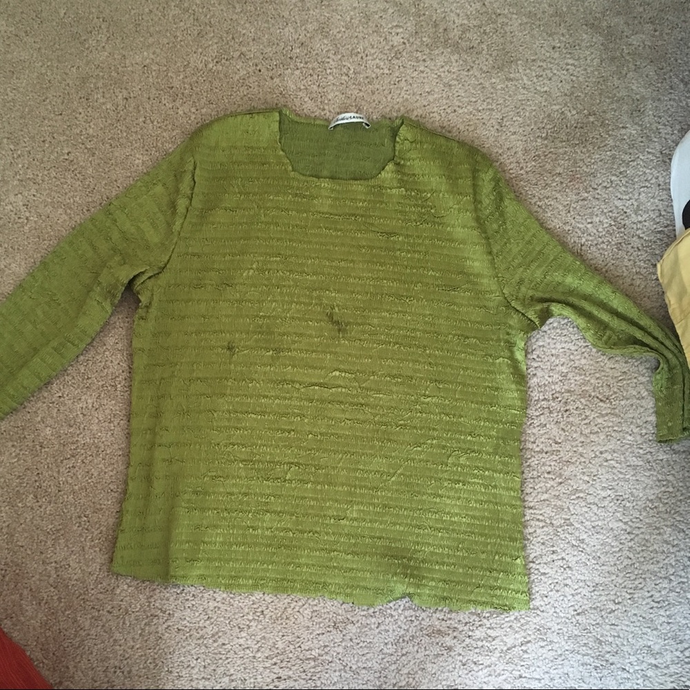 NWOT Green Stretchy Shirt